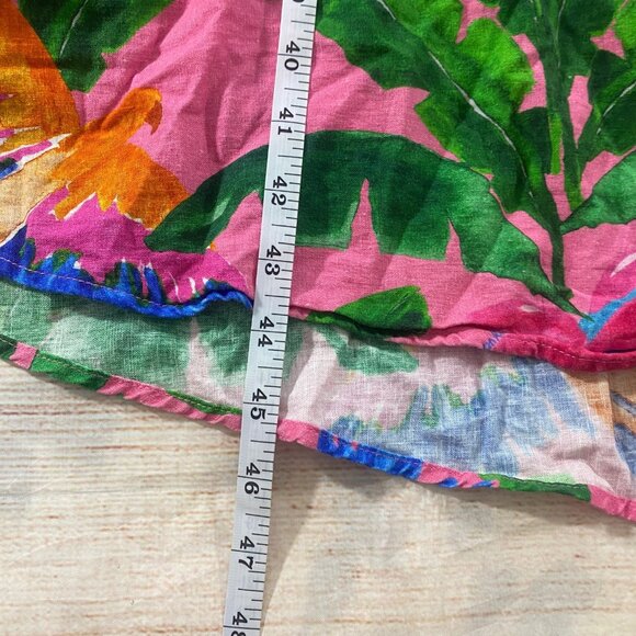 Farm Rio X Anthropologie Women's Printed V Neck Cut Out Dress - S Petite - Picture 4 of 16